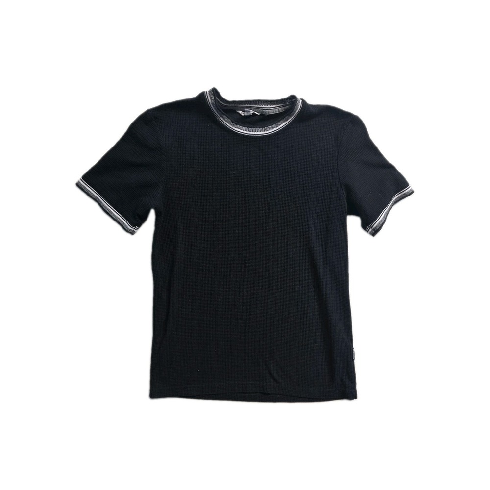 Distortion Men's  Knit Tshirt  Black  Small